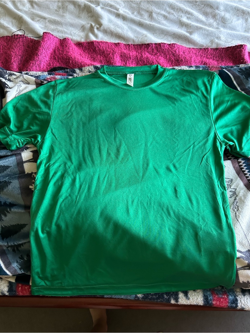 Team 365 Youth Medium Green Shirt